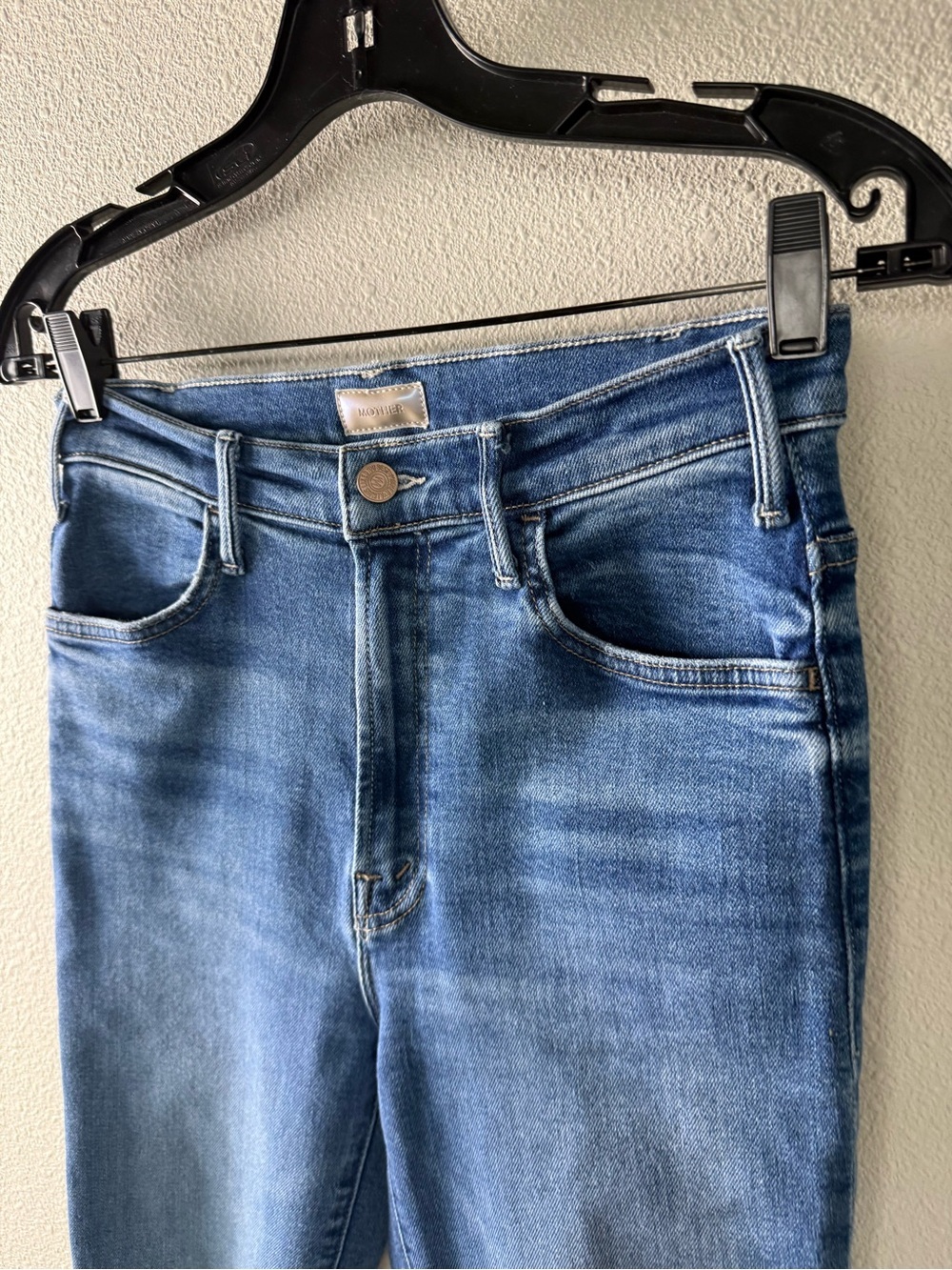MOTHER The Hustler Ankle Fray Bootcut Jeans Grasping At Straws Denim Women’s 27 - Picture 7 of 14